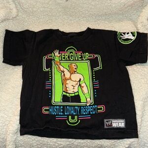 WWE Authentic black John Cena tshirt size S (boy)